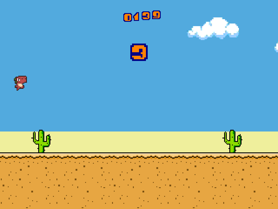 Dino Run atari screenshot